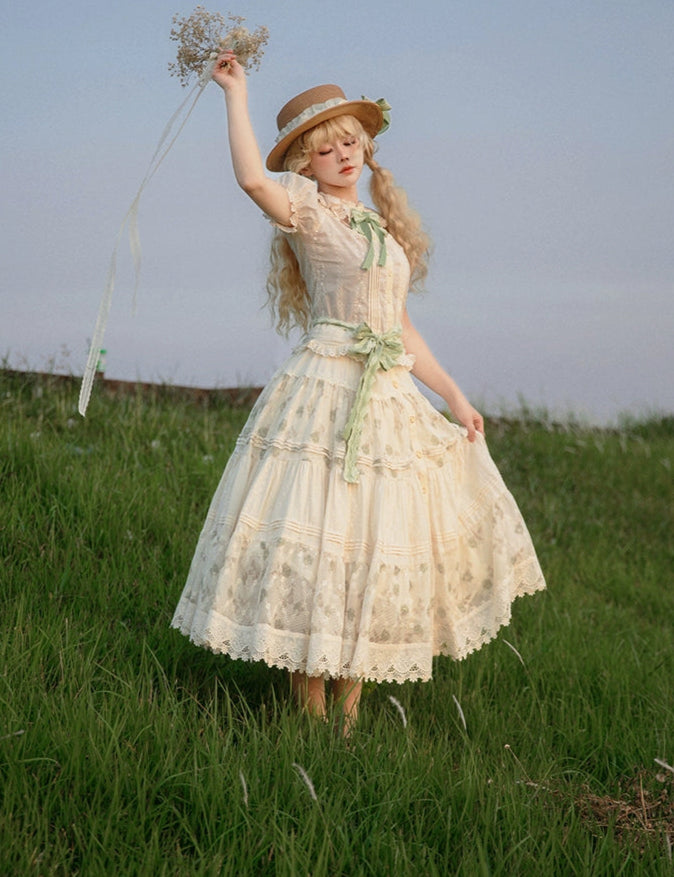 【受注予約8/18まで】White Blooming Season 2wayスカート