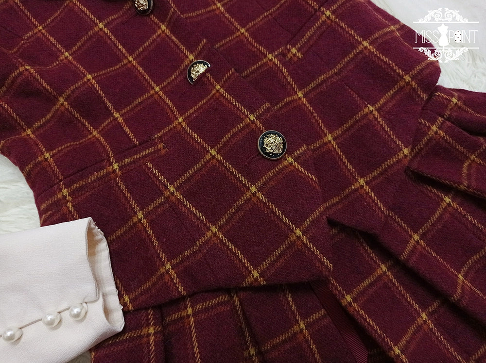 [Pre-order] British Classical Lolita Warm Check Vest