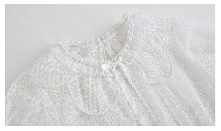 【受注予約1/15まで】春桜2.0 半袖シアーブラウス