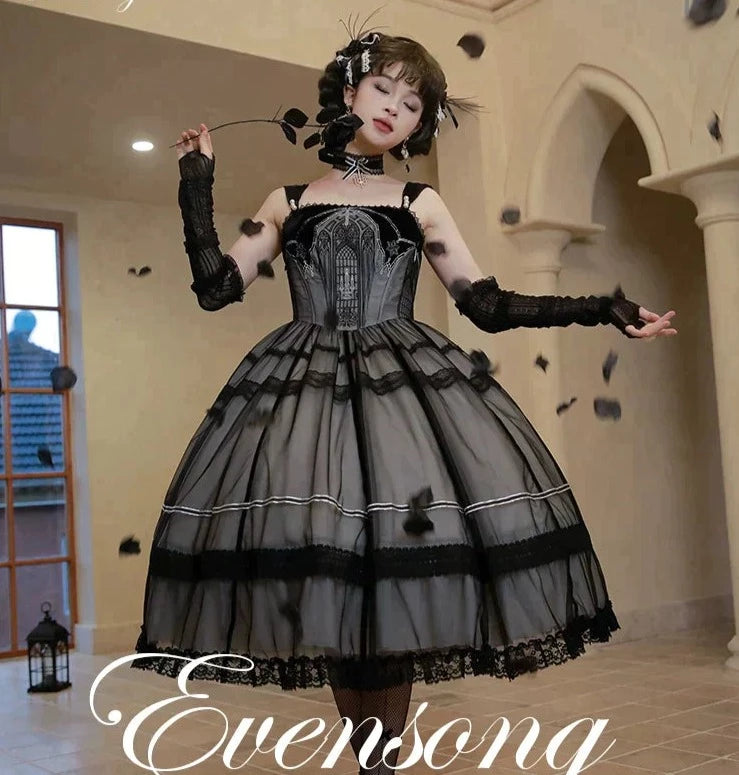 Evensong ベールのジャンパースカート