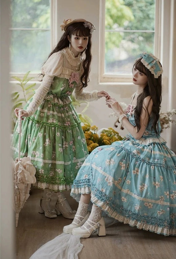 Lily and Wind Classical Print Skirt and Top