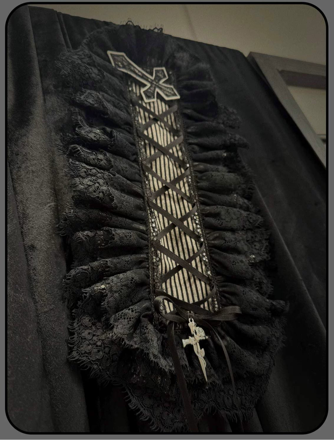 同時購入のみ【受注予約6/26まで】条紋十字 アクセサリー