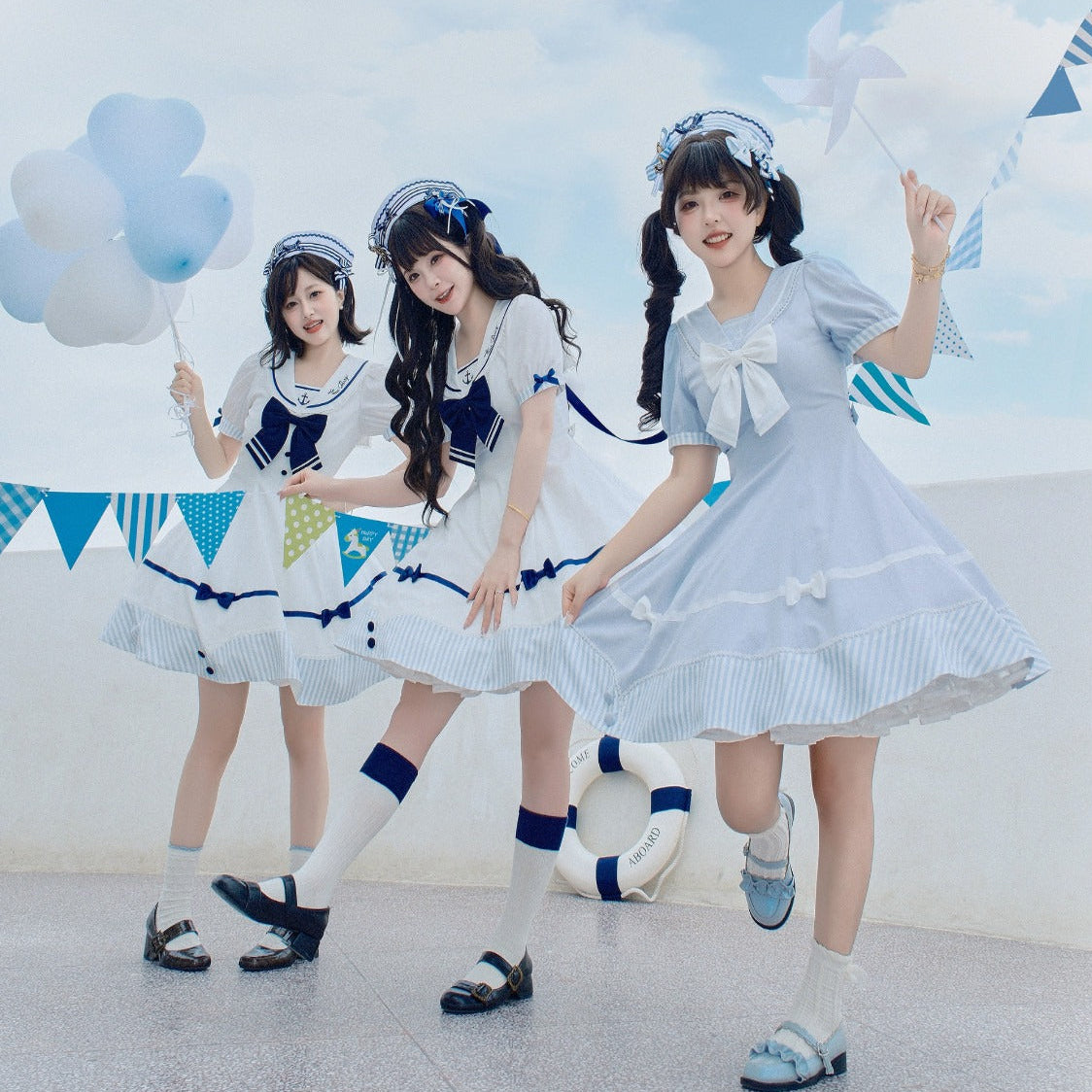 同時購入のみ【受注予約7/30まで】Blue Sky Marine セーラーハット