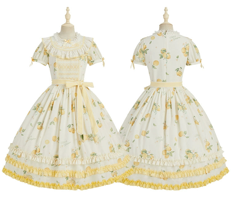 【受注予約7/16まで】Limone Town カントリー風ワンピース