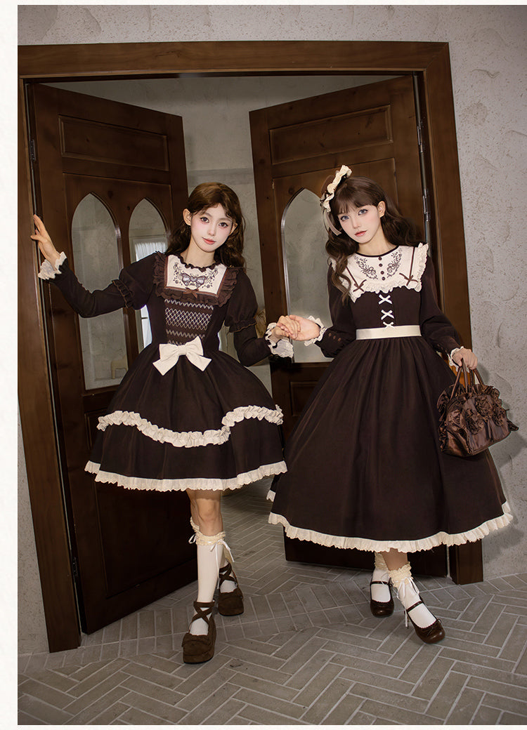 Bitter Sweet Bouquet Embroidered Long Dress