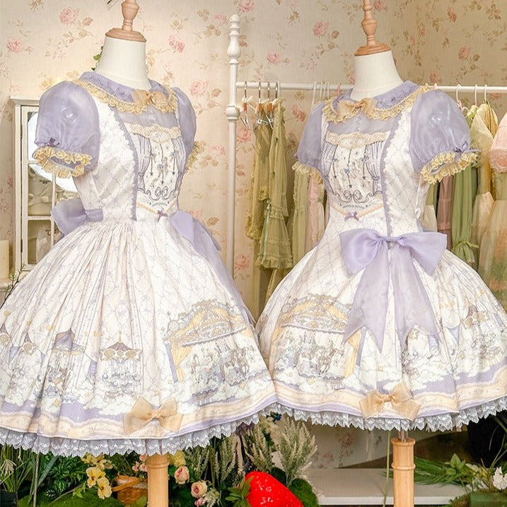 Cloud Paradise Short Sleeve Dress