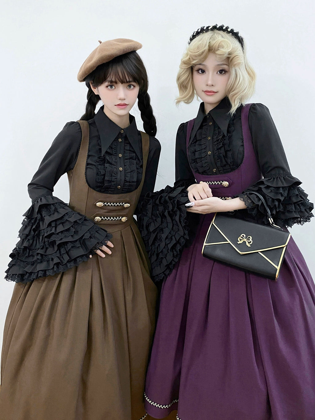 [Resale/Pre-orders available until 10/28] Bright Moon Corset Jumper Skirt, Plain Type [Brown]