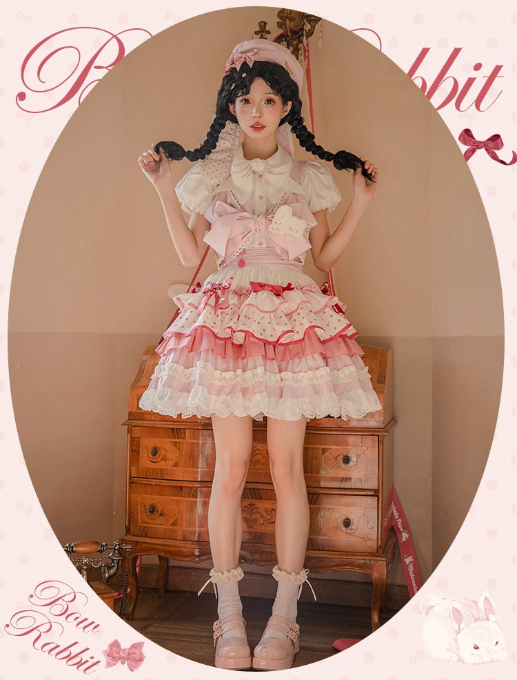 【受注予約6/11まで】Bow Rabbit ティアードスカート