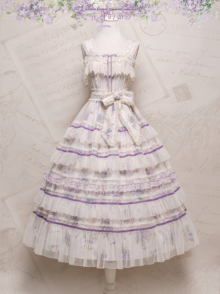 [Pre-orders available until 3/12] The Veil of the Flora Tiered Jumper Skirt