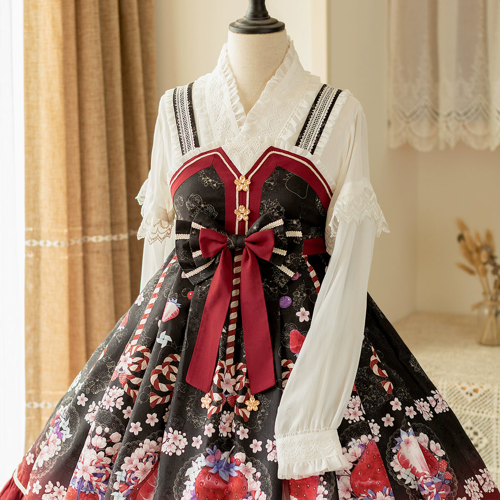 Ukizakura Japanese loli lace 3way blouse