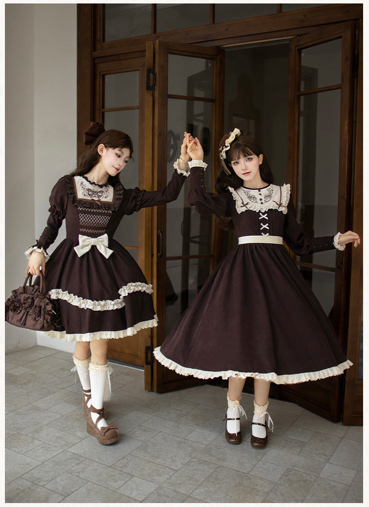 Bitter Sweet Bouquet Embroidered Long Dress