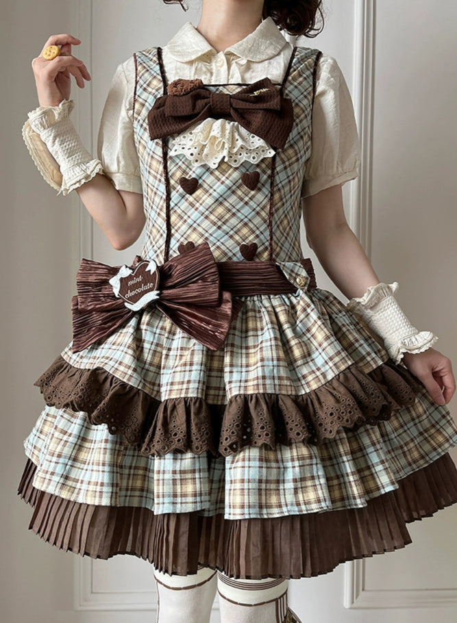 【受注予約7/28まで】Chocolate Mint Day ジャンパースカート