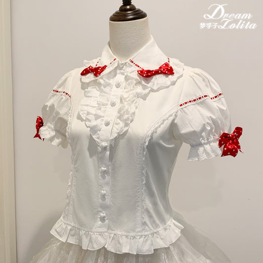 [Pre-orders available until 3/16] Dream to Strawberry 2way blouse