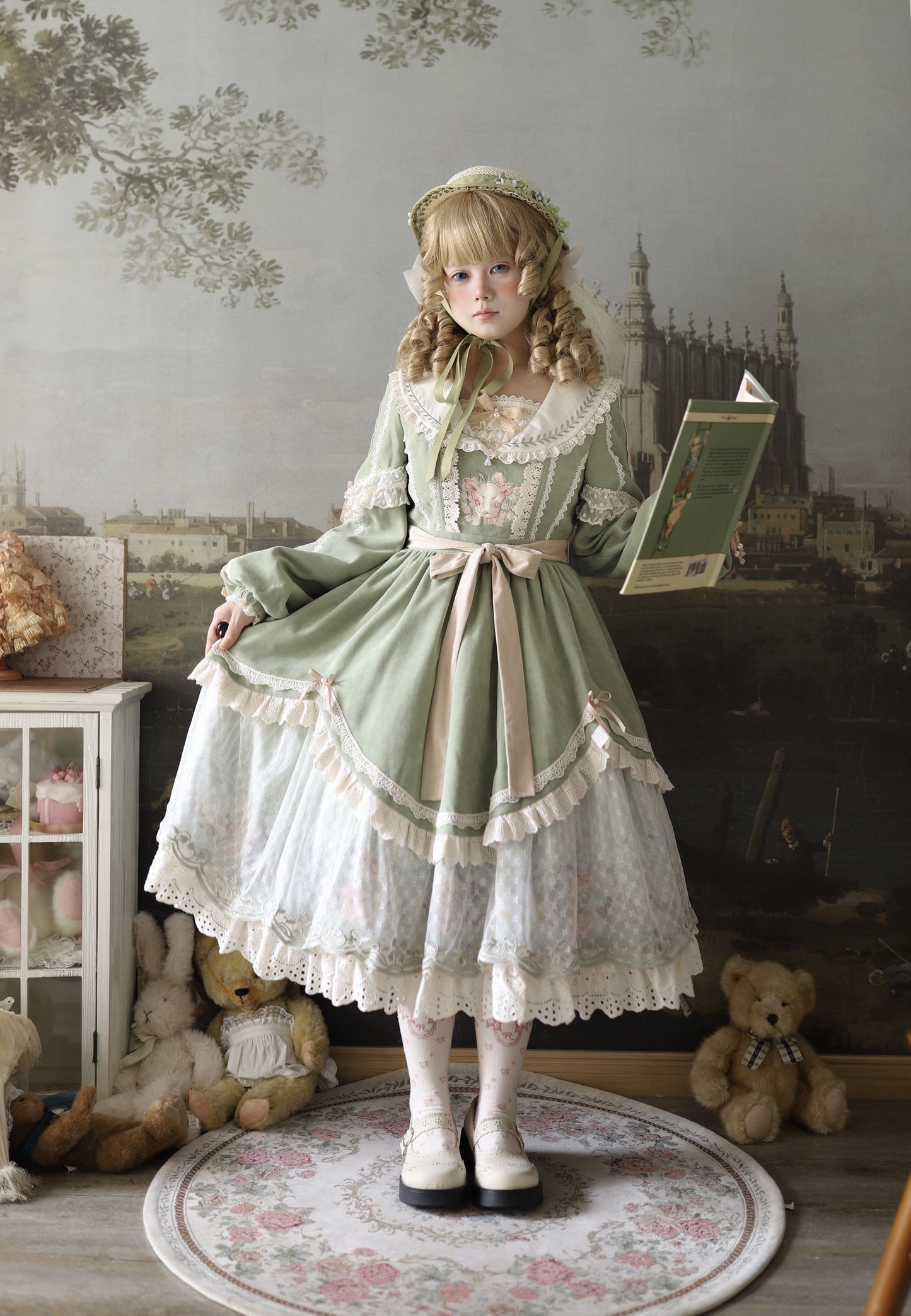 【受注予約12/30まで】Convallaria and  Little Sheep 長袖ワンピース