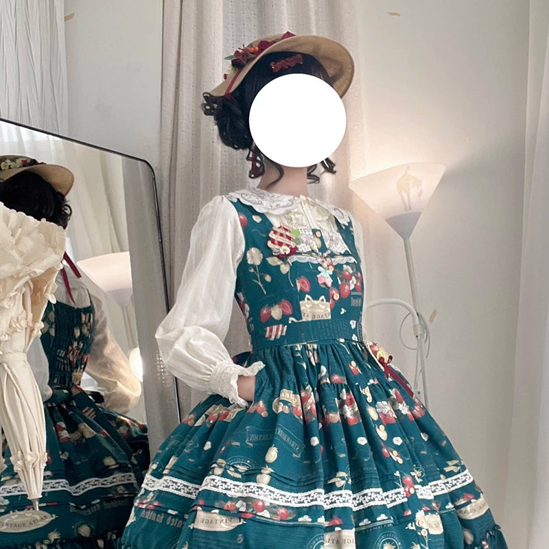 【受注予約9/16まで】Strawberry Journal2.0 刺繍襟ブラウス