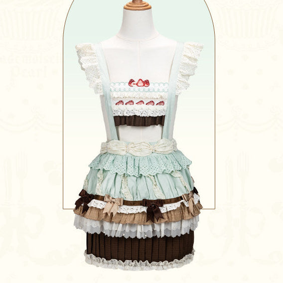 【受注予約1/26まで】Sweet Cup Cake サスペンダースカート