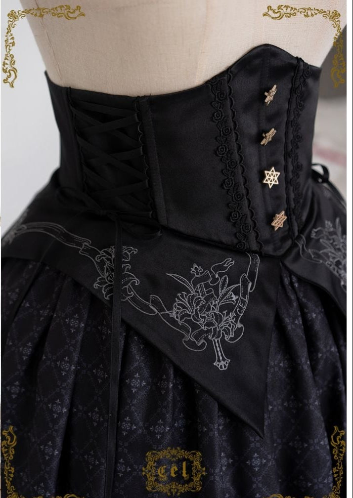 The Holy Cross 刺繍入りコルセット