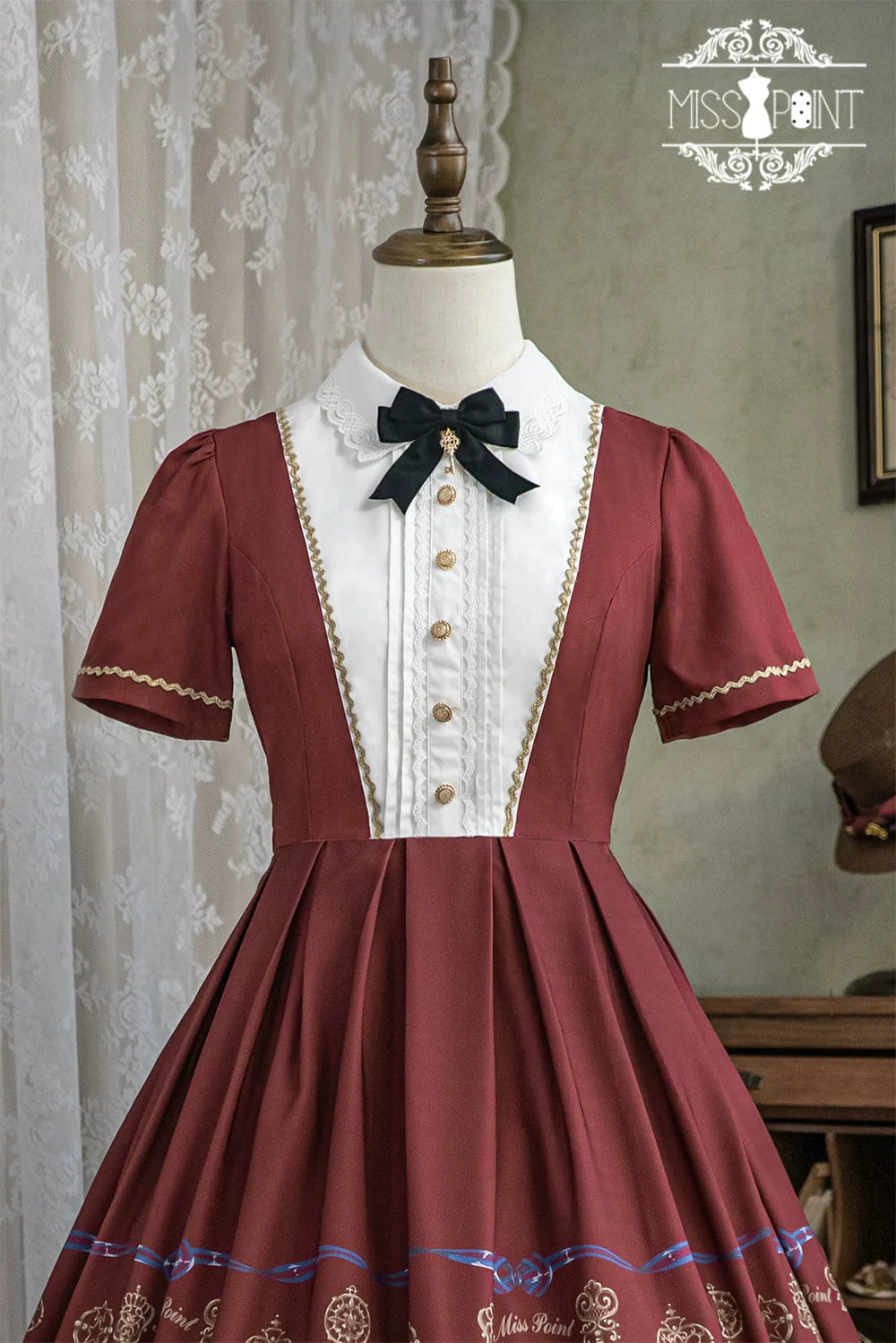 [Pre-order] Secret Key Antique Short Sleeve Dress