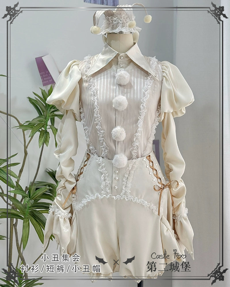 Clown Party 皇子系ブラウスとショートパンツのセットアップ