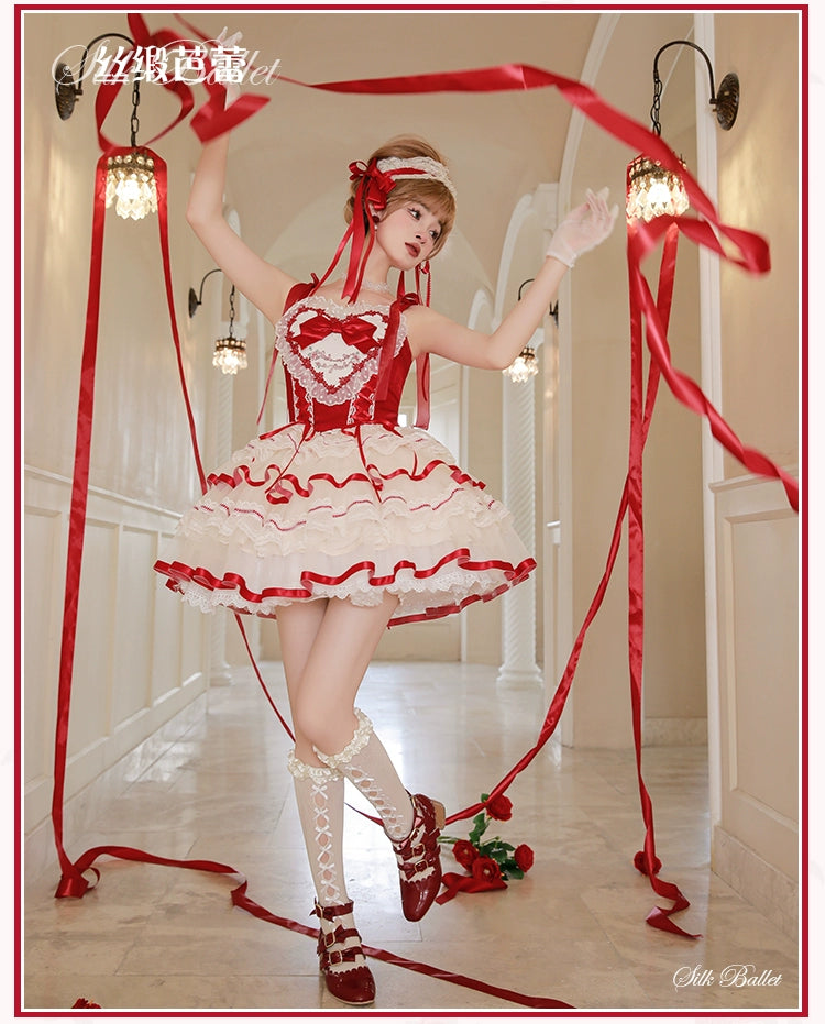 【受注予約1/23まで】Silk Ballet ジャンパースカート・ショート丈