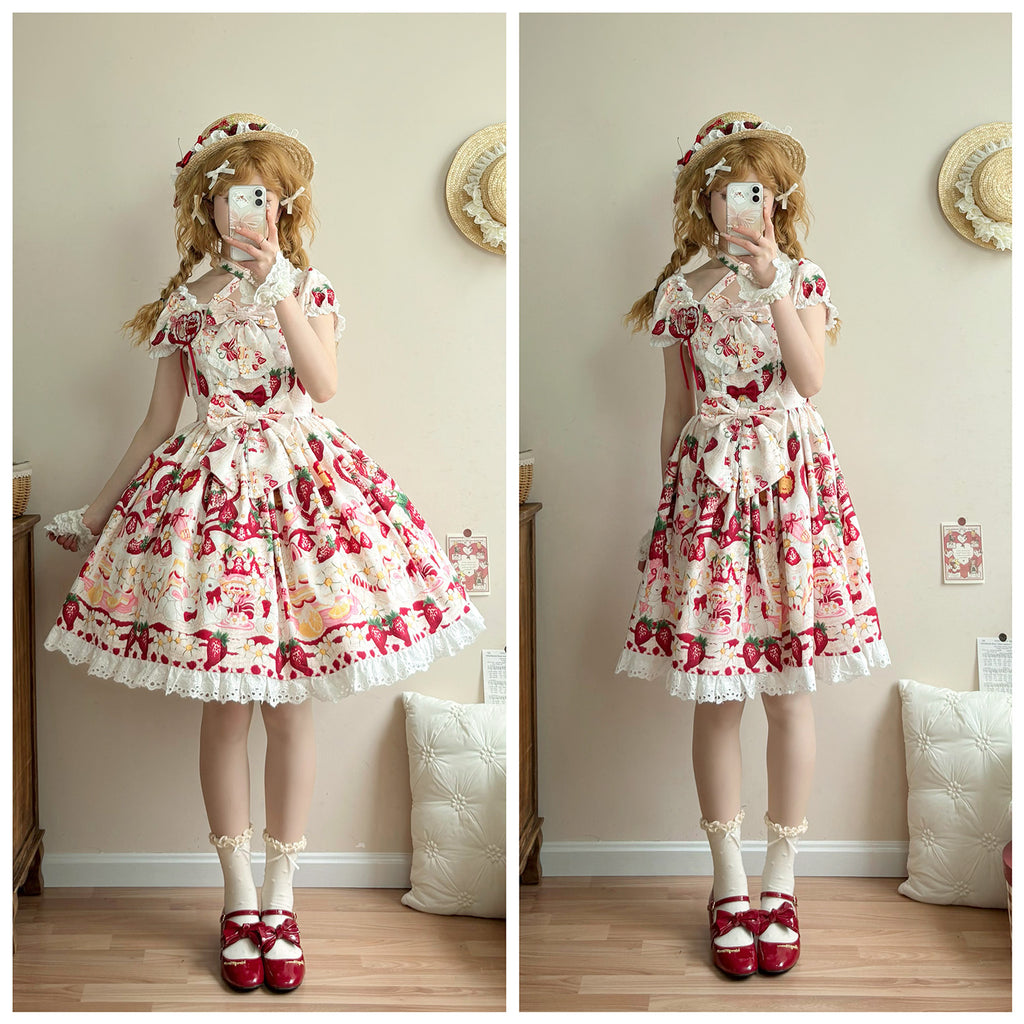 【受注予約4/13まで】Lemon Berry プリントワンピース
