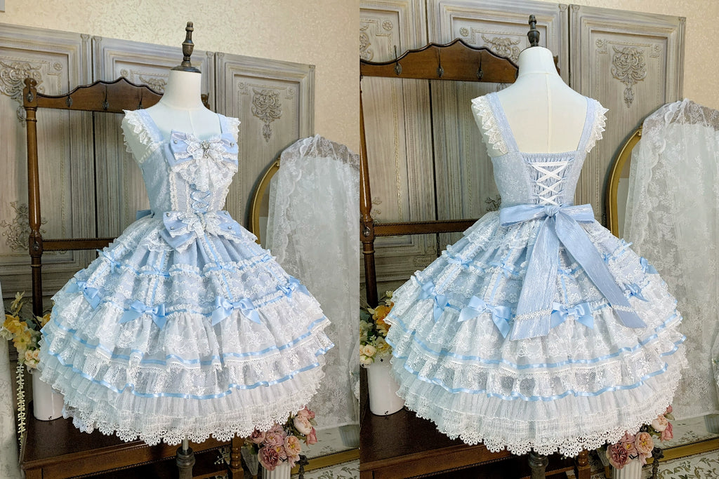 [Pre-orders available until 2/5] Wishing Star Doll-style Jumper Skirt - Pastel Blue