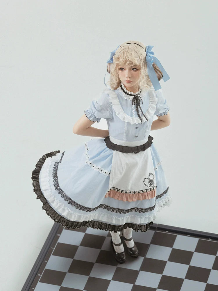 EAT ME Bunny ears Alice short sleeve dress