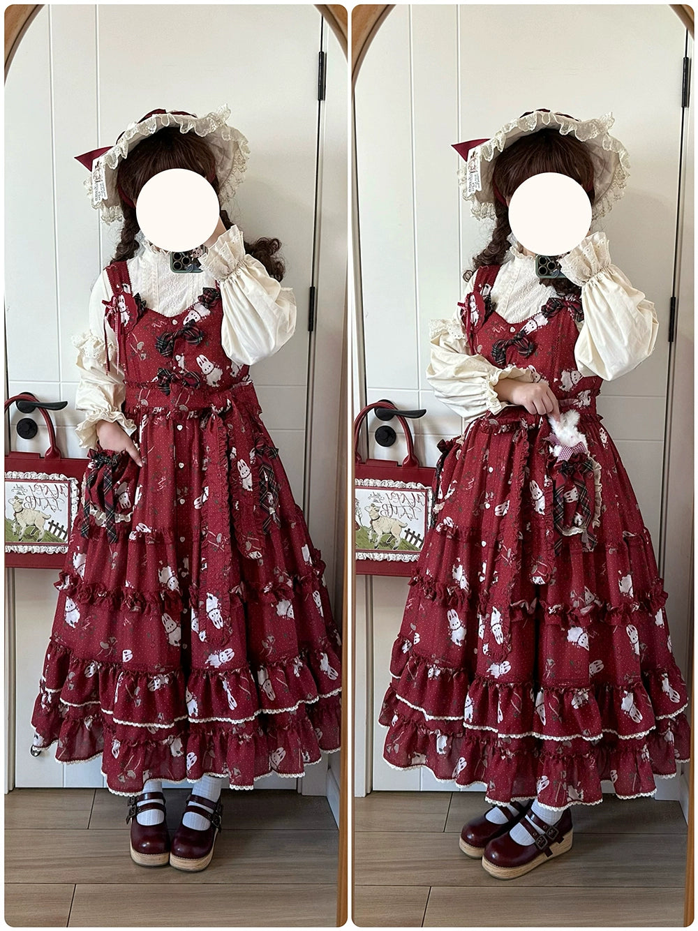 【予約販売】Sweet Berry Rabbit ジャンパースカート
