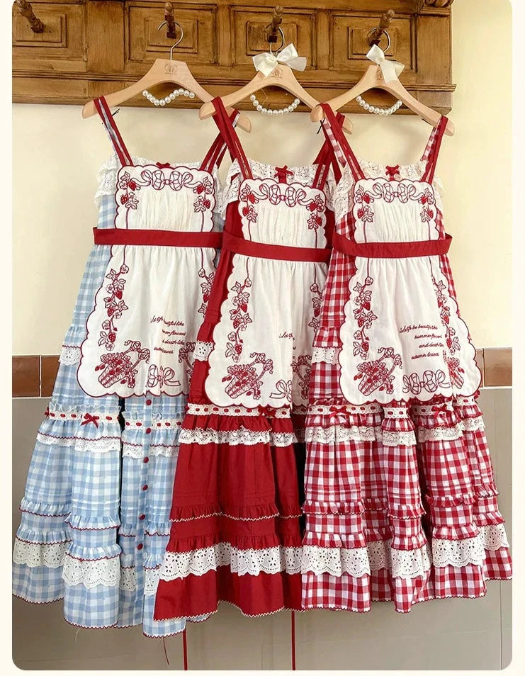 Strawberry Basket Jumper Skirt