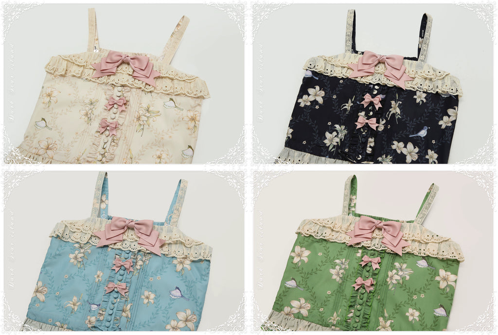 Lily and Wind Classical Print Skirt and Top