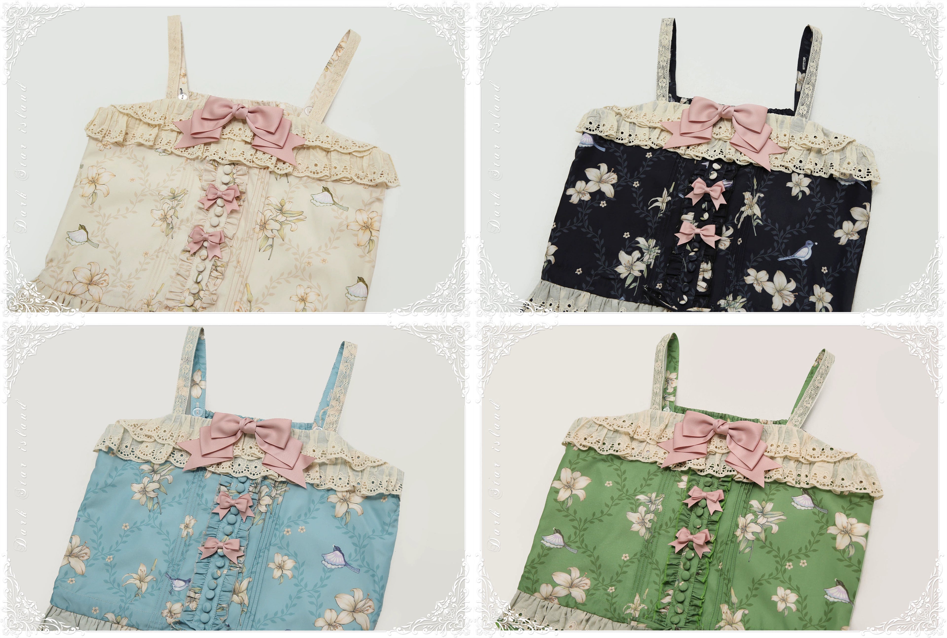 Lily and Wind Classical Print Skirt and Top