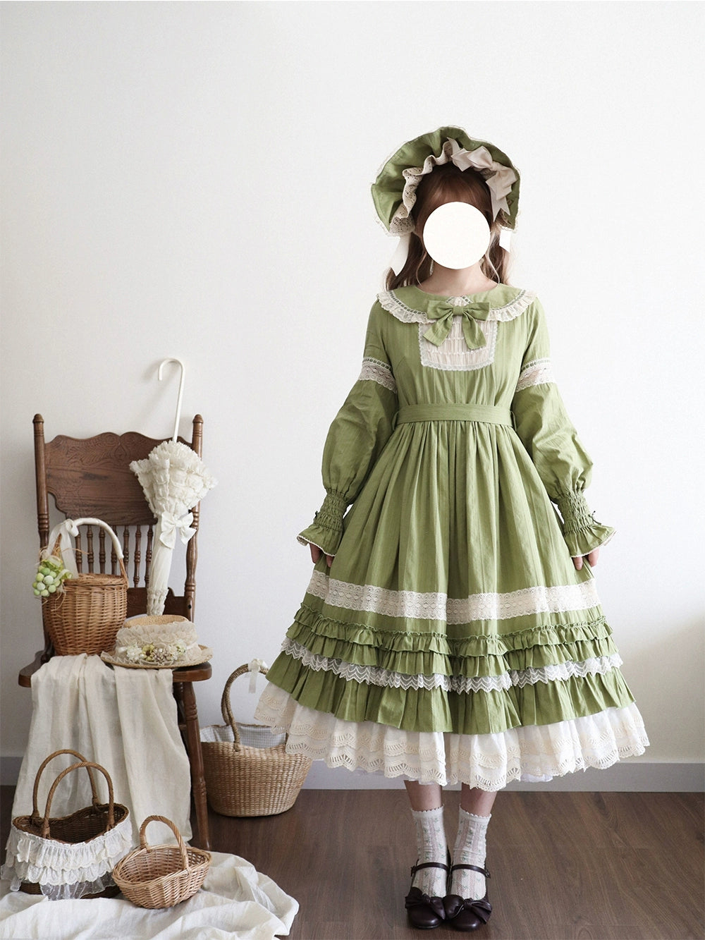 【予約販売】Sweetie Sheep フリルワンピース・無地タイプ