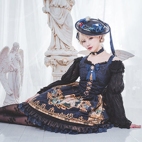 Descent of Angels Dark Elegant Jumper Skirt
