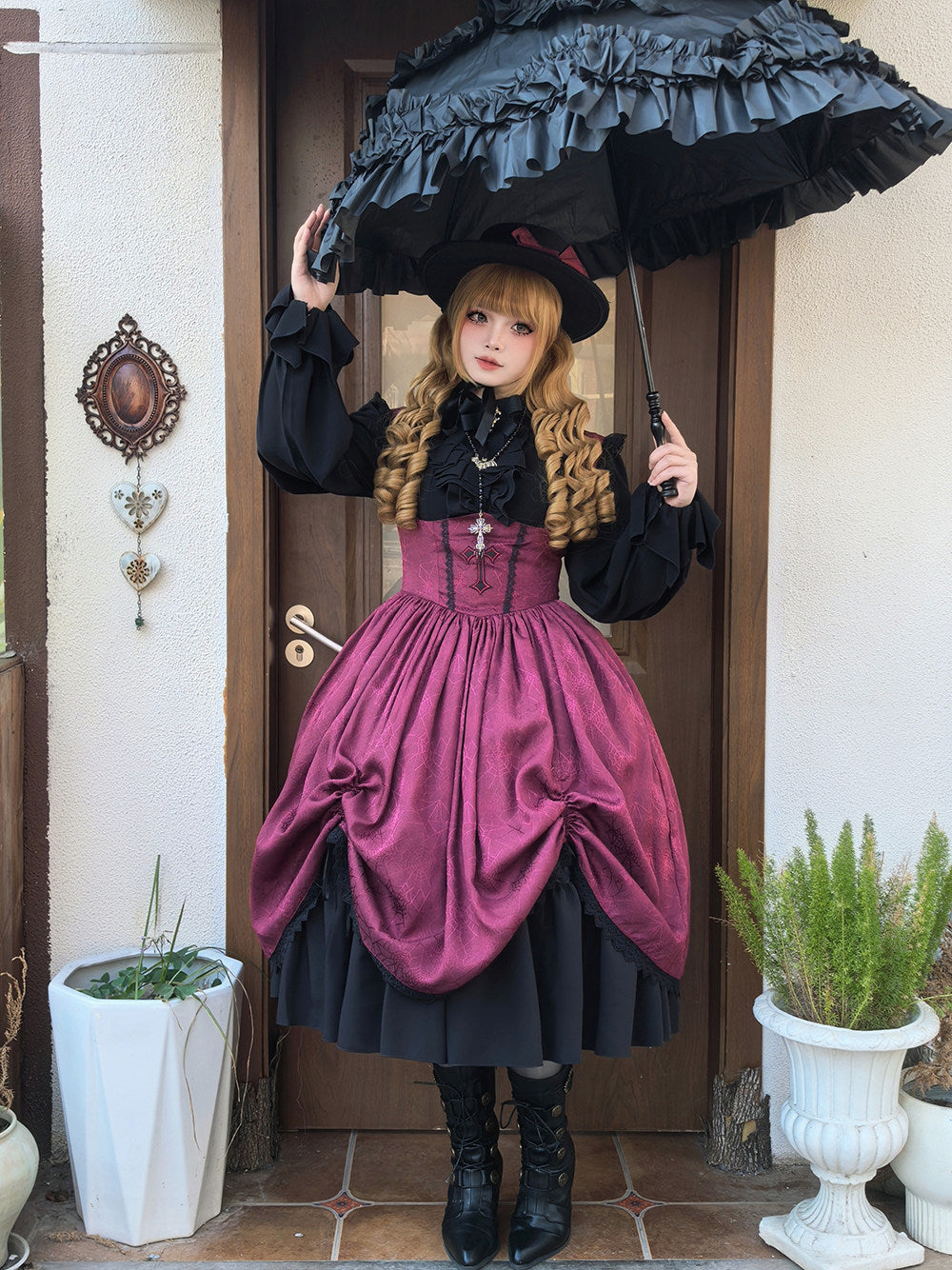 【受注予約1/18まで】Blood Night Lantern Master ジャガードジャンパースカート