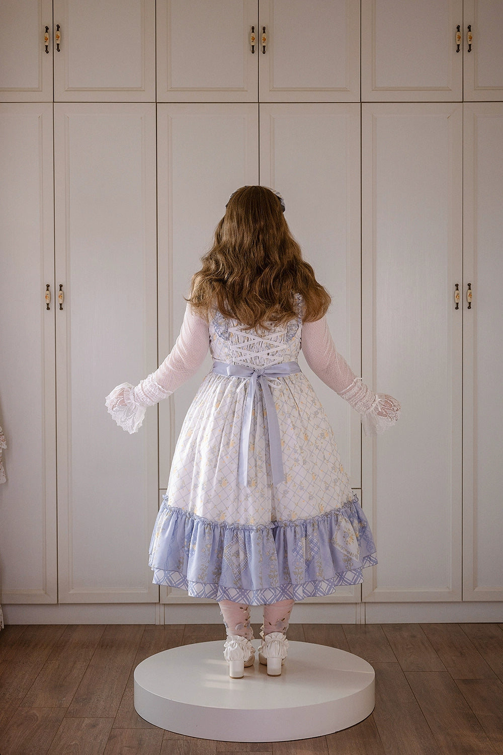 【受注予約7/14まで】Pathwork Garden カントリー風ジャンパースカート