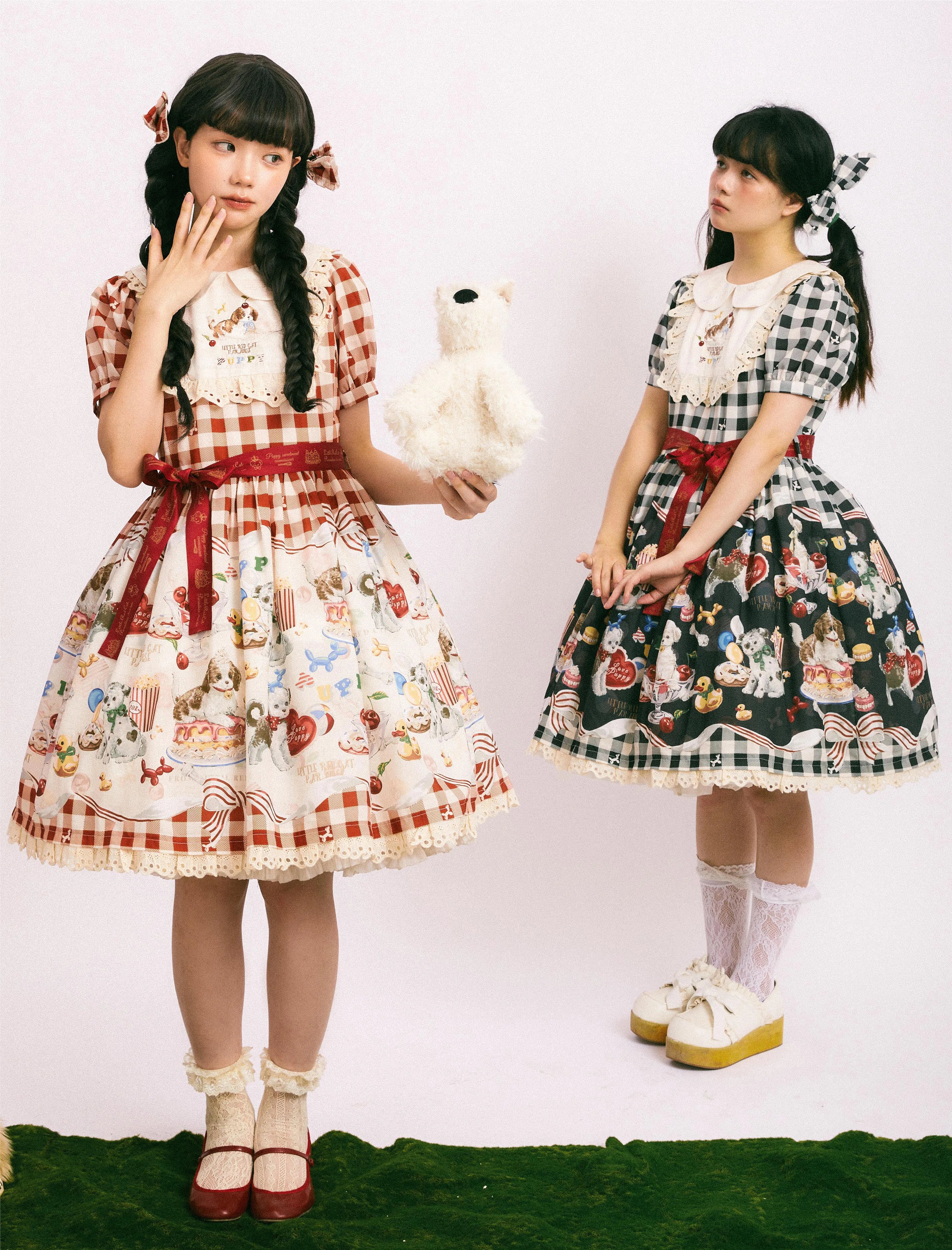Puppy Patissier short sleeve dress