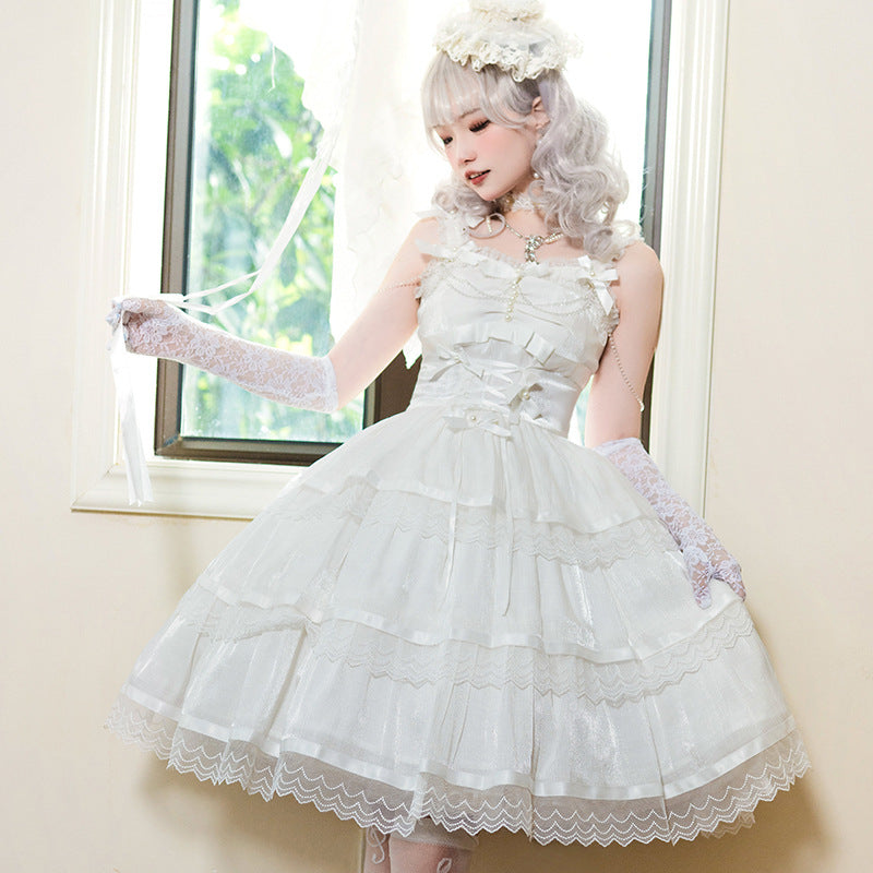 Romantic Party Black and White Tiered Jumperskirt