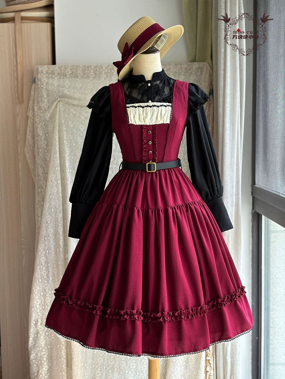 【予約販売】Sketch Wild Rose ジャンパースカート 無地タイプ
