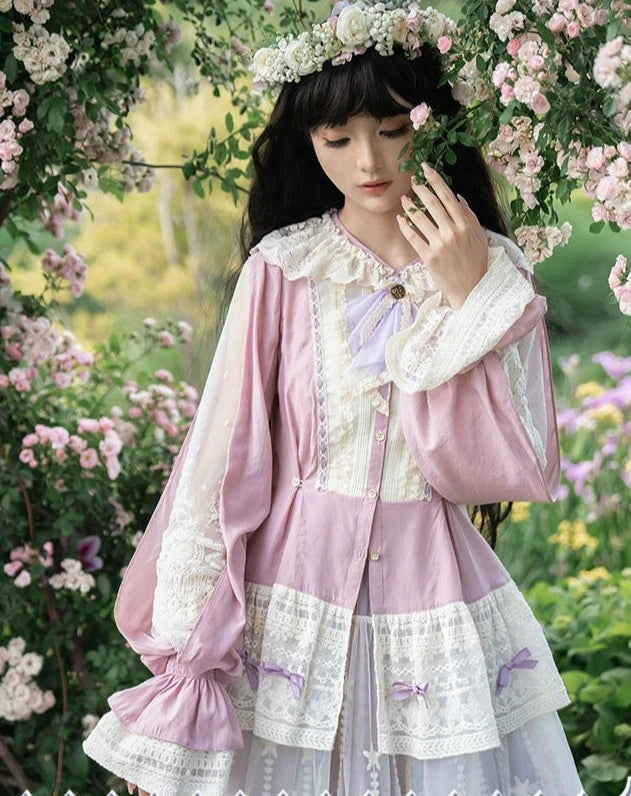 [Sales Period Ended] Sweet Pea Cream Lace Blouse