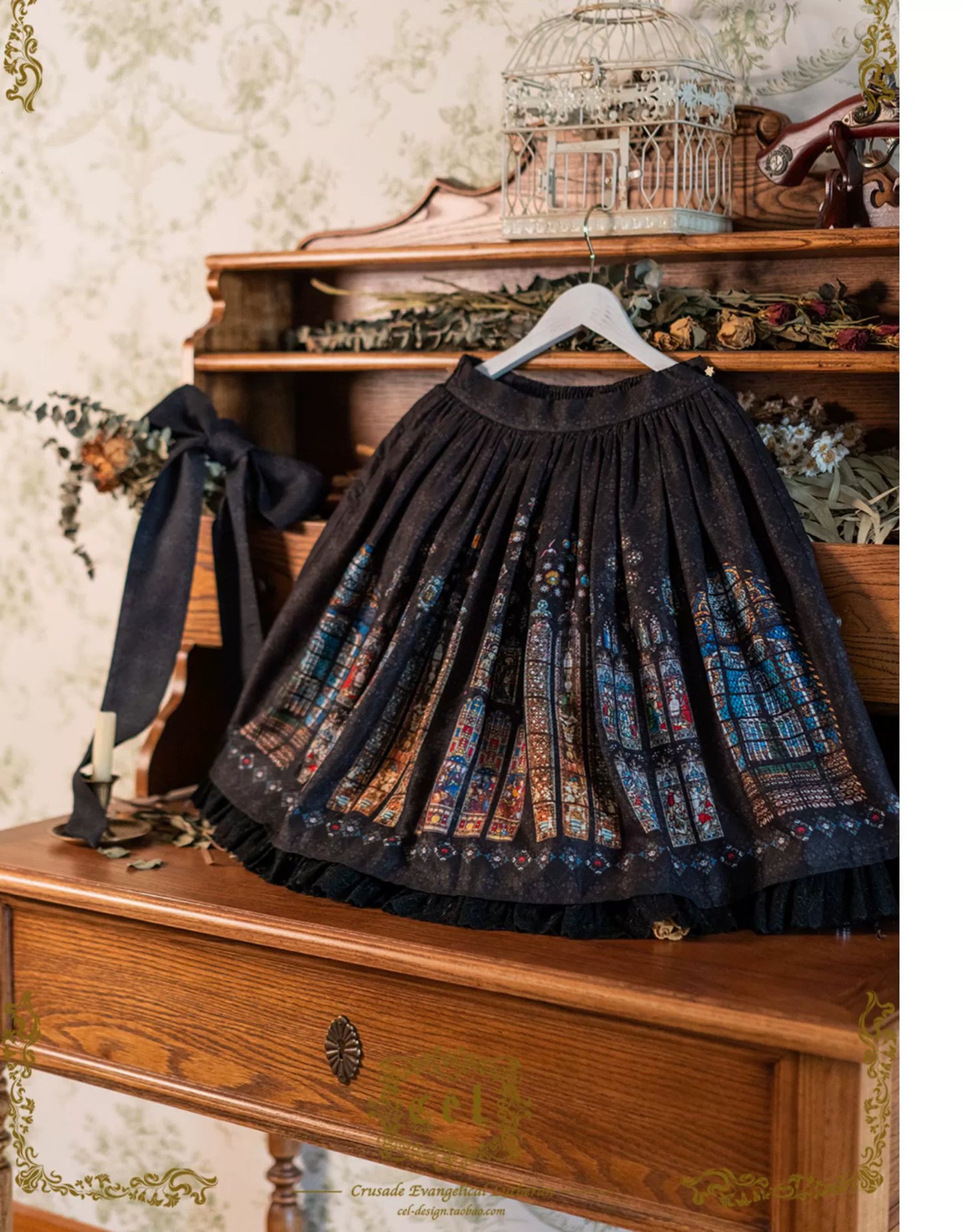 [Pre-orders available until 2/10] The Holy Cross Print Skirt