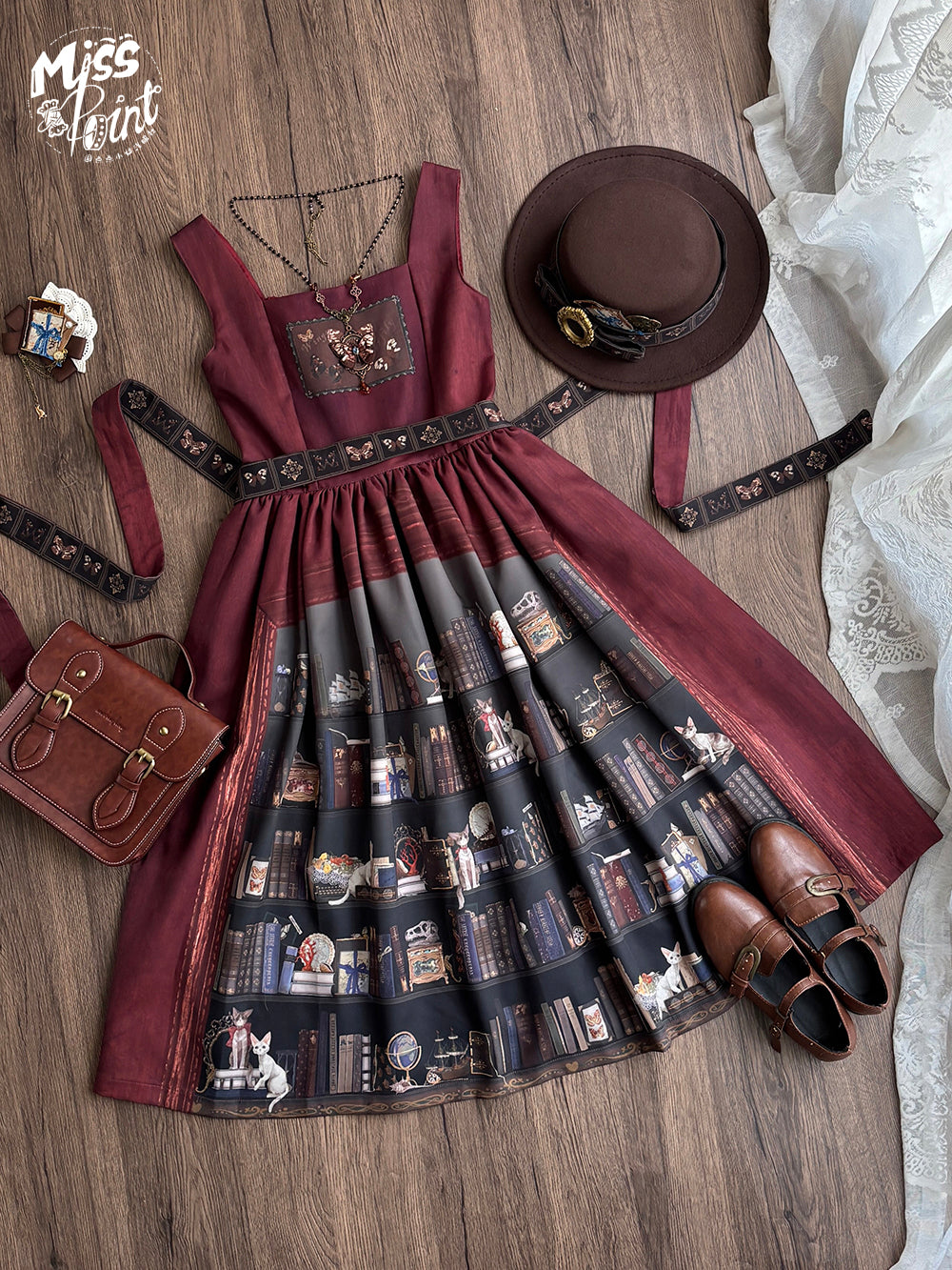 【受注予約11/6まで】German Bookcase ジャンパースカート