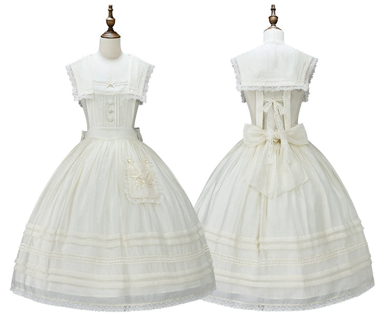 【受注予約5/29まで】Sailing Day セーラーカラーストラップジャンパースカート