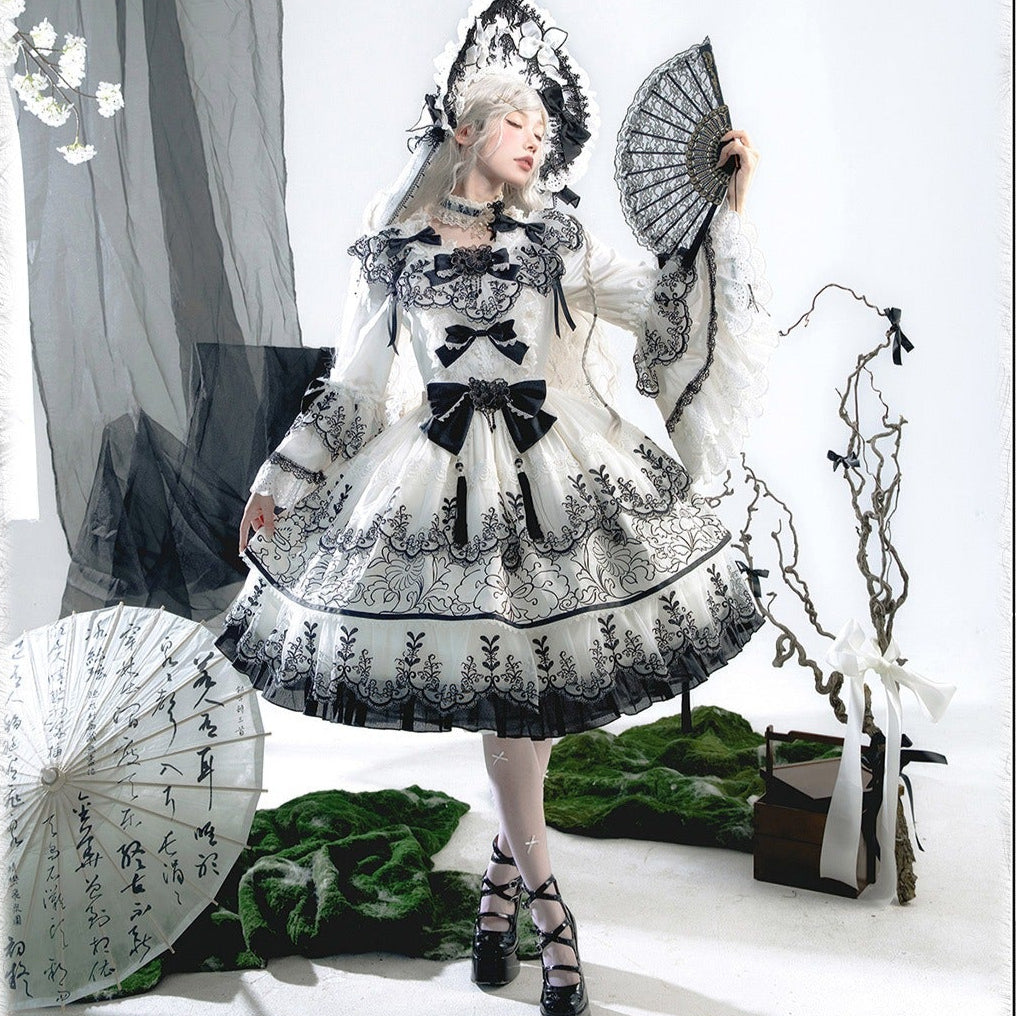 【受注予約8/27まで】Cizhou Ware Black ラグジュアリードレス・ショート丈