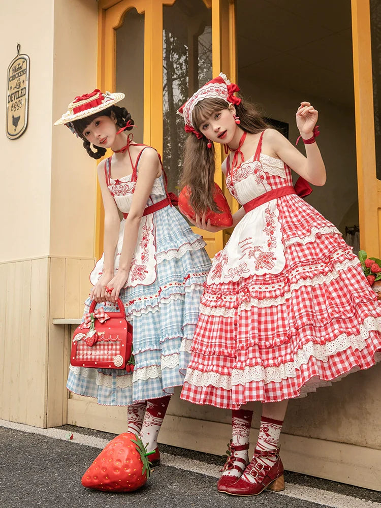 Strawberry Basket Jumper Skirt