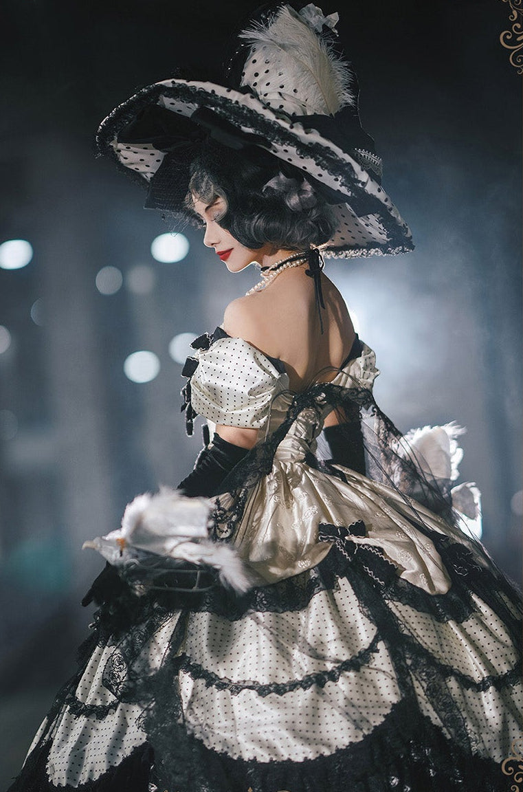 【受注予約11/23まで】The Nightingale of Paris モノトーンドレス・リボンタイプ