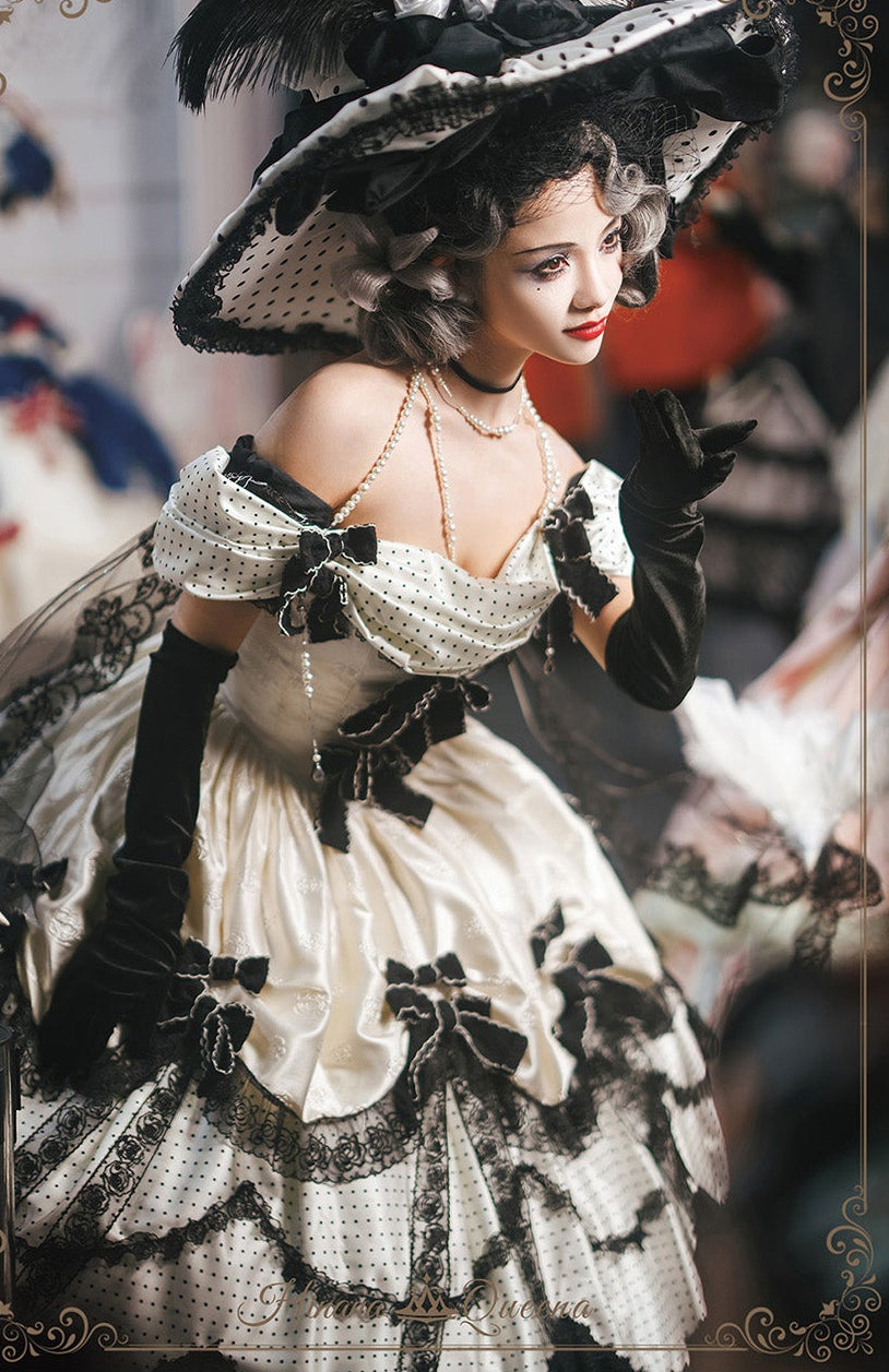 【受注予約11/23まで】The Nightingale of Paris モノトーンドレス・リボンタイプ