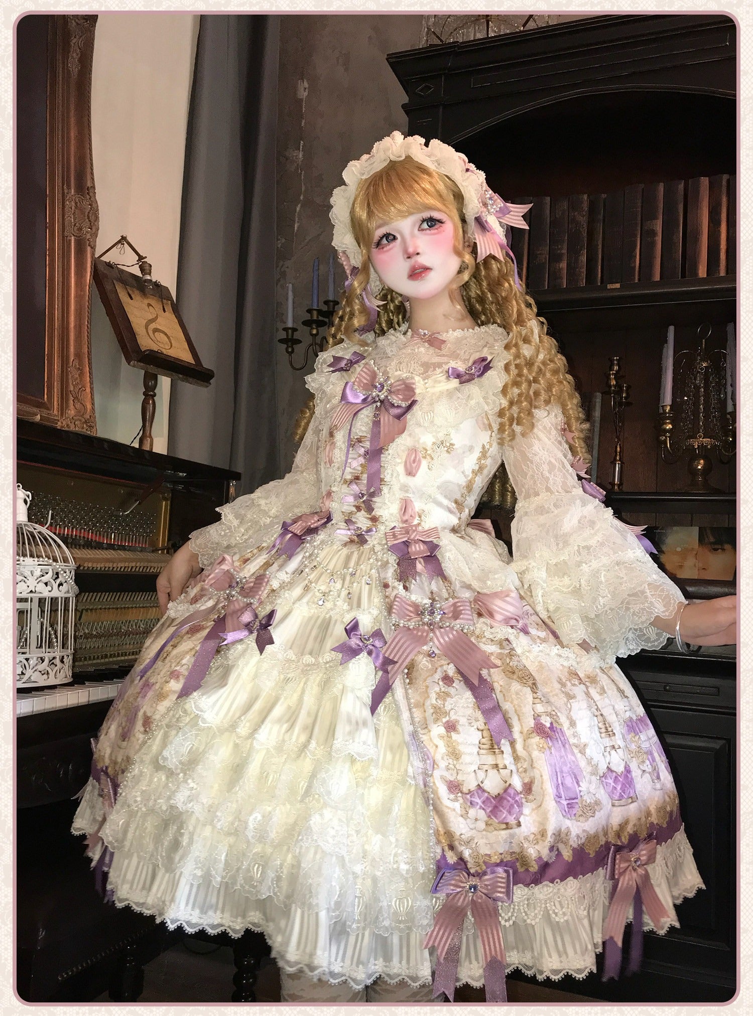 【受注予約6/16まで】Antique Gemstone Fragrance ジャンパースカート単品