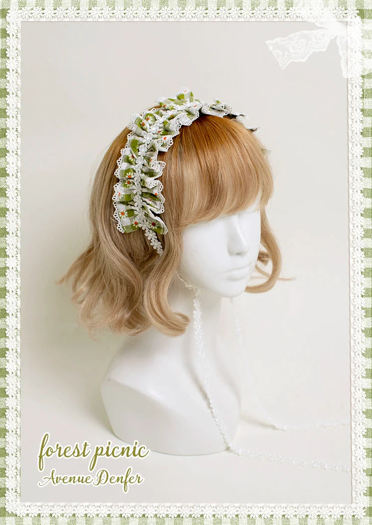 Day's eye gingham check hair accessories