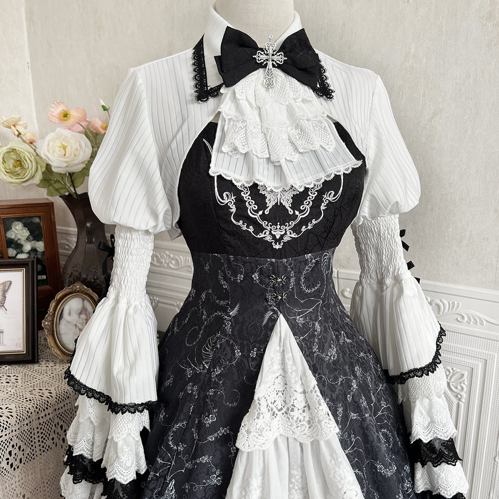 Black Witch Elegant Gothic Lolita Jumper Skirt
