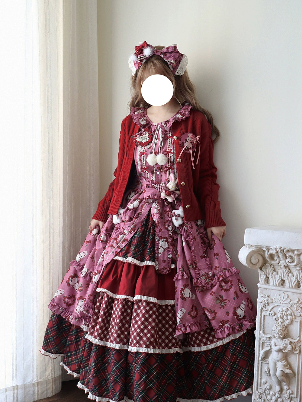 【予約販売】Sweet Berry Rabbit ティアードスカート